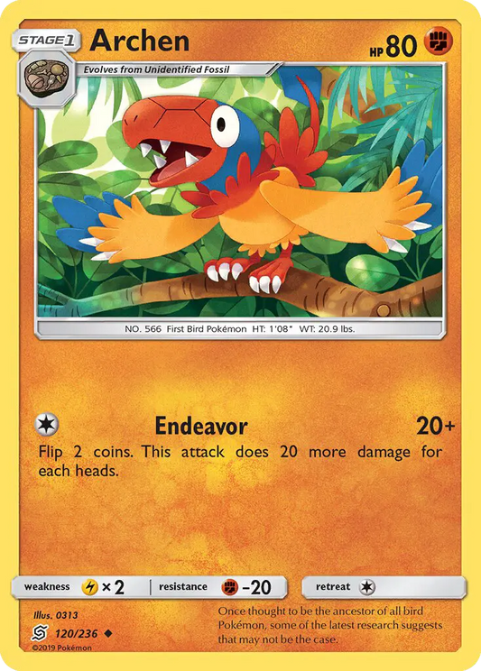 Archen 120 Unified Minds Pokesingles