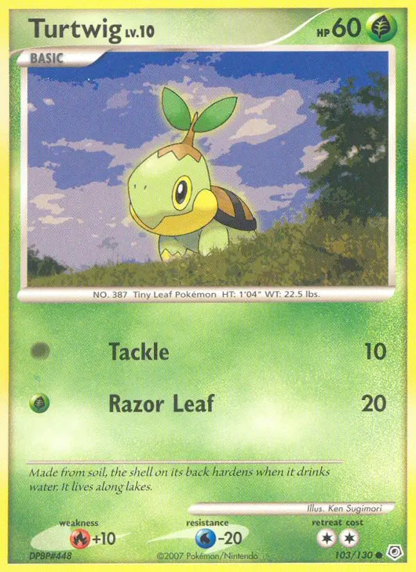 Turtwig 103 Diamond & Pearl Pokesingles