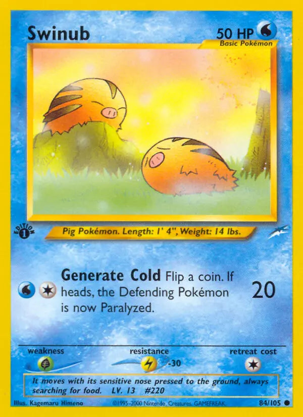 Swinub 84 Neo Destiny Pokesingles