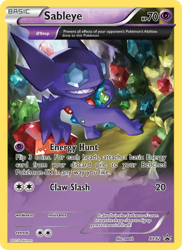 Sableye XY92 XY Black Star Promos Pokesingles