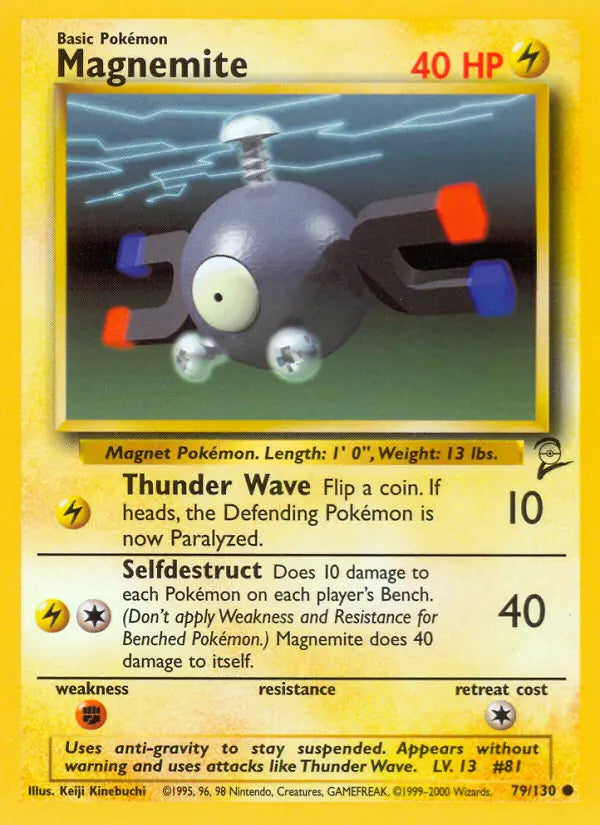 Magnemite 79 Base Set 2 Pokesingles