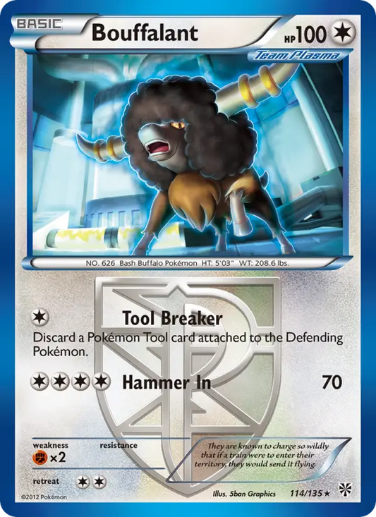 Bouffalant 114 Plasma Storm Pokesingles