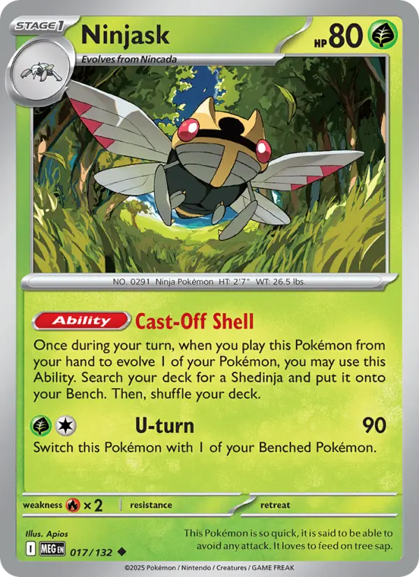 Ninjask 17 Mega Evolution Pokesingles