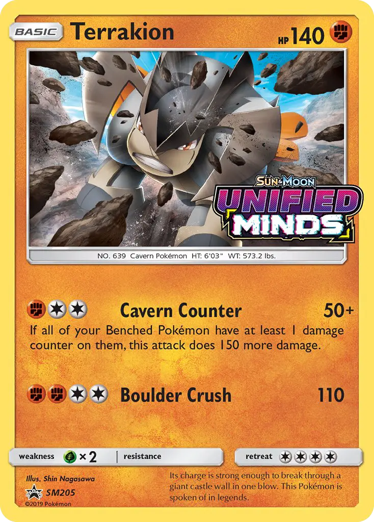 Terrakion SM205 SM Black Star Promos Pokesingles