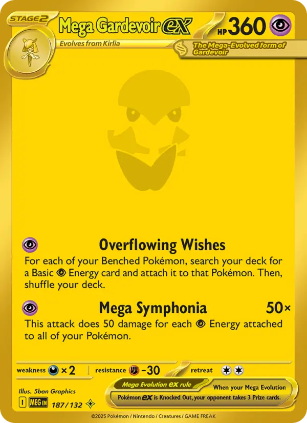 Mega Gardevoir ex 187 Mega Evolution Pokesingles