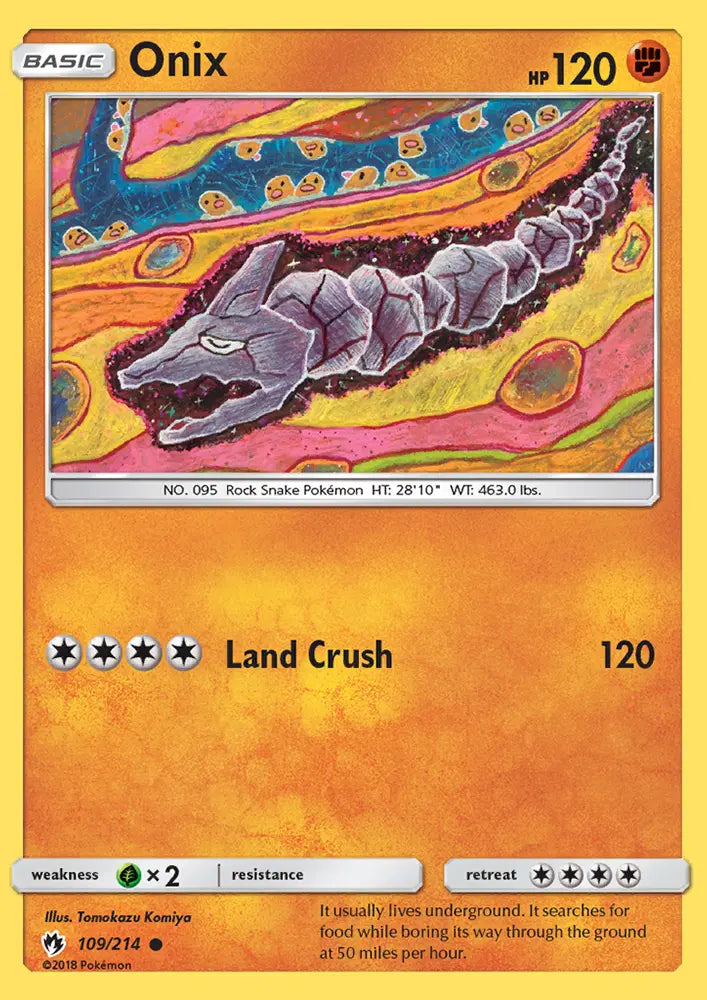 Onix 109 Lost Thunder Pokesingles