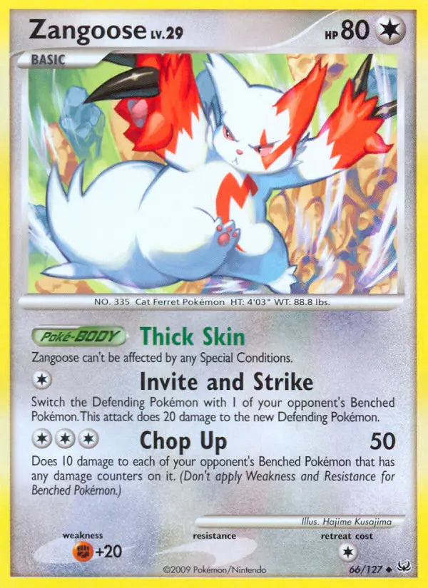 Zangoose 66 Platinum Pokesingles