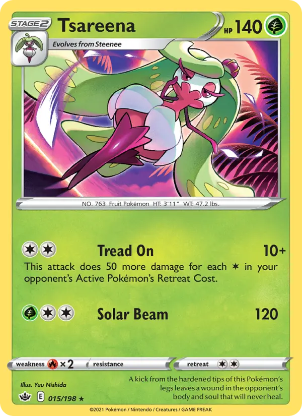 Tsareena 15 Chilling Reign Pokesingles