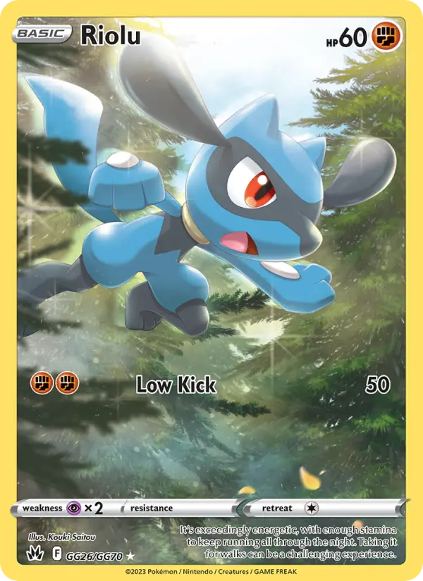 Riolu GG26 Crown Zenith Pokesingles