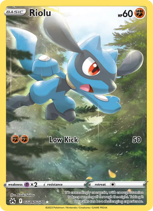 Riolu GG26 Crown Zenith Pokesingles