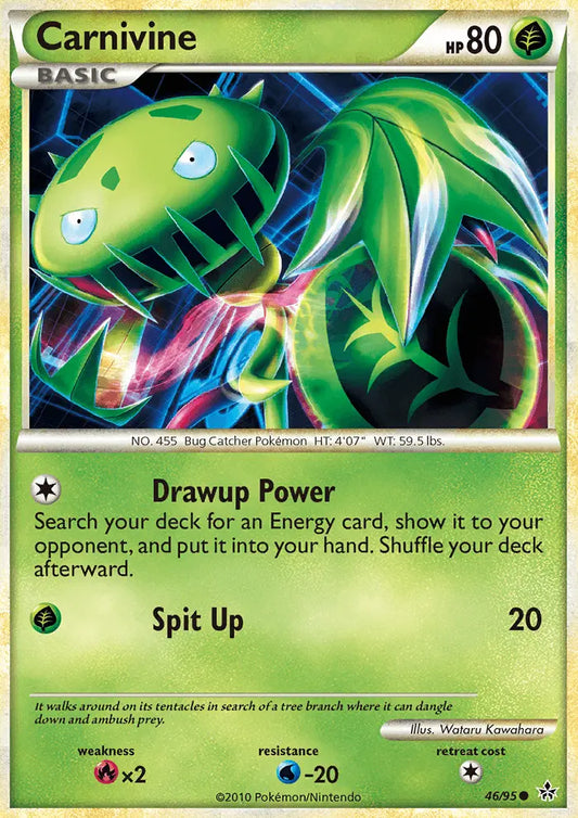 Carnivine 46 Unleashed Pokesingles
