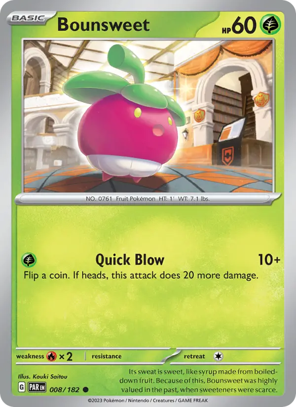 Bounsweet 8 Paradox Rift Pokesingles