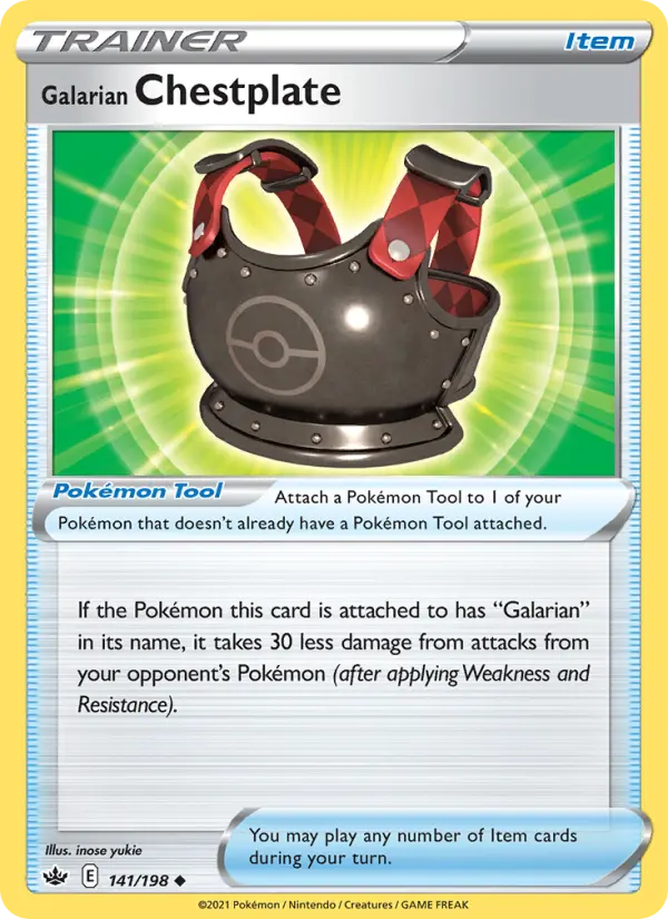 Galarian Chestplate 141 Chilling Reign Pokesingles
