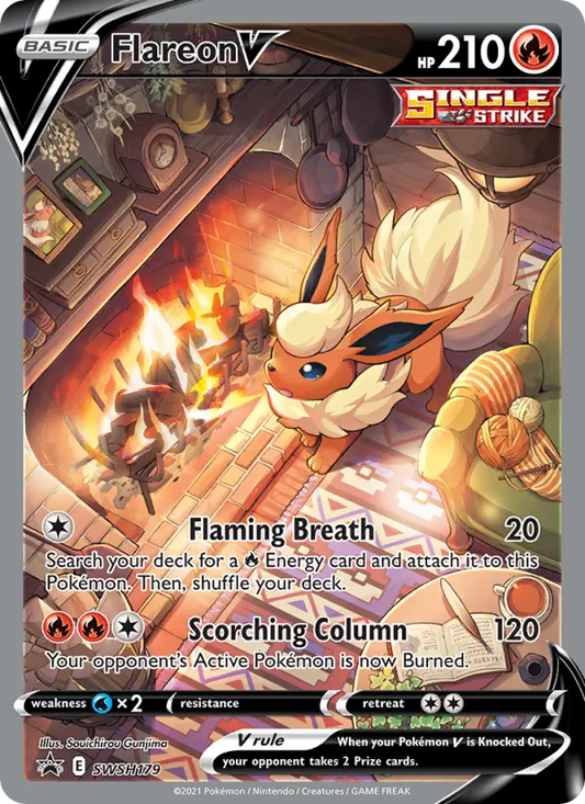 Flareon V SWSH179 SWSH Black Star Promos Pokesingles