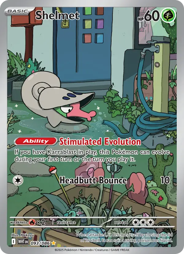 Shelmet 93 White Flare Pokesingles
