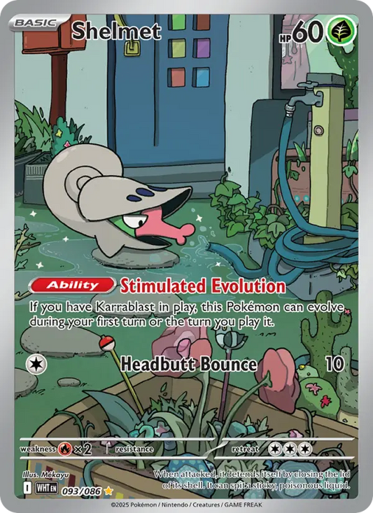 Shelmet 93 White Flare Pokesingles