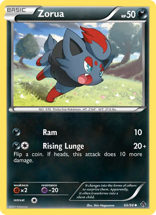 Zorua 66 Emerging Powers Pokesingles