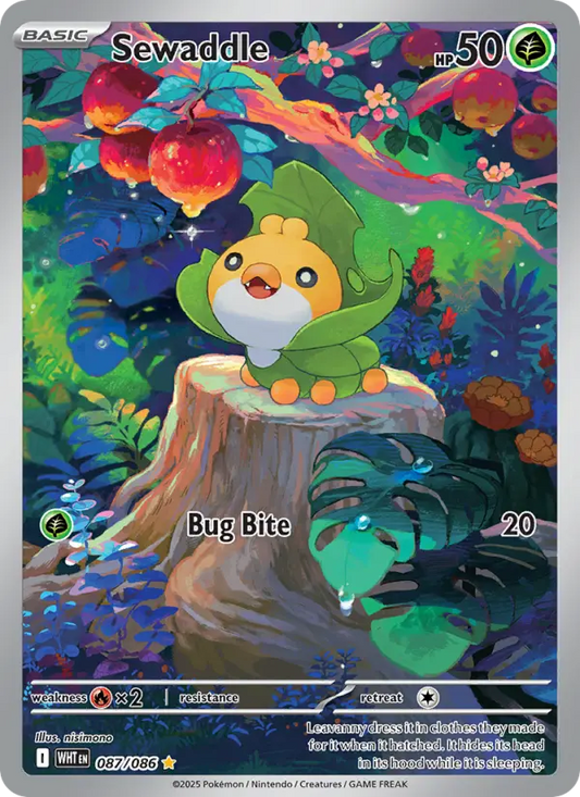 Sewaddle 87 White Flare Pokesingles