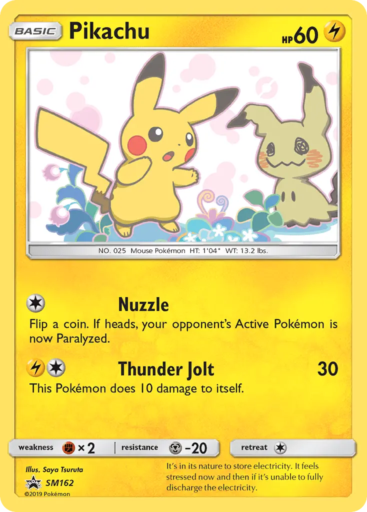 Pikachu SM162 SM Black Star Promos Pokesingles