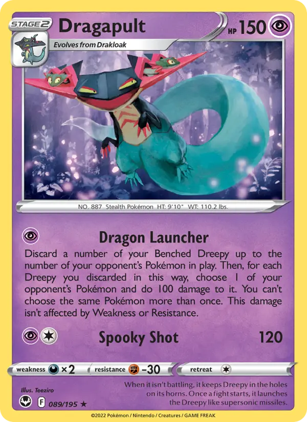 Dragapult 89 Silver Tempest Pokesingles