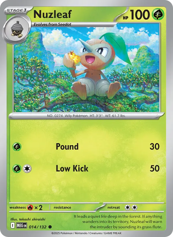 Nuzleaf 14 Mega Evolution Pokesingles