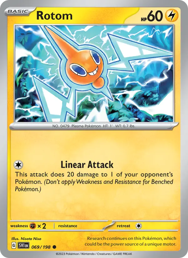 Rotom 69 Scarlet & Violet Pokesingles
