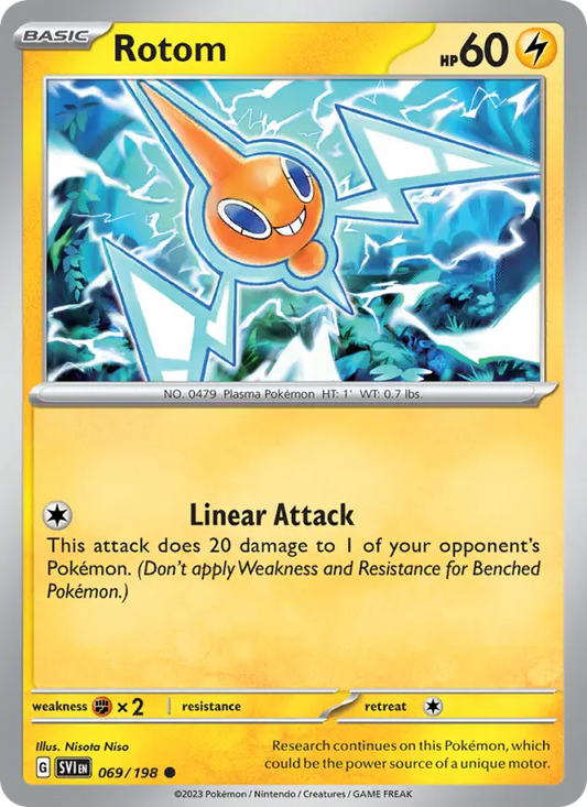 Rotom 69 Scarlet & Violet Pokesingles