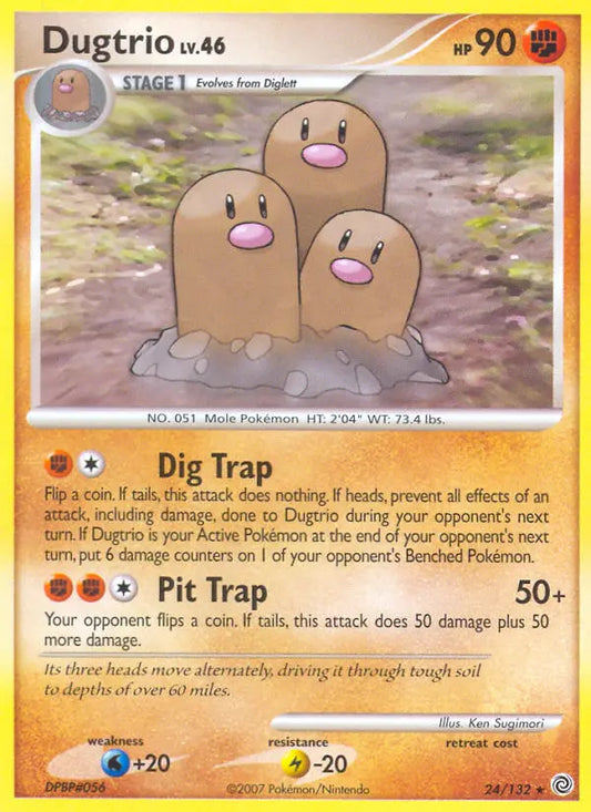 Dugtrio 24 Secret Wonders Pokesingles
