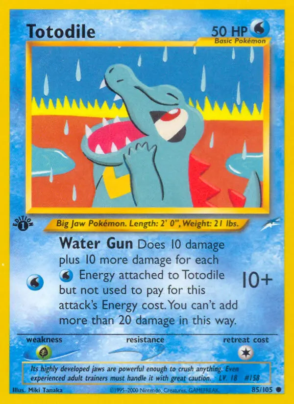 Totodile 85 Neo Destiny Pokesingles