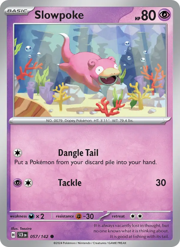Slowpoke 57 Stellar Crown Pokesingles