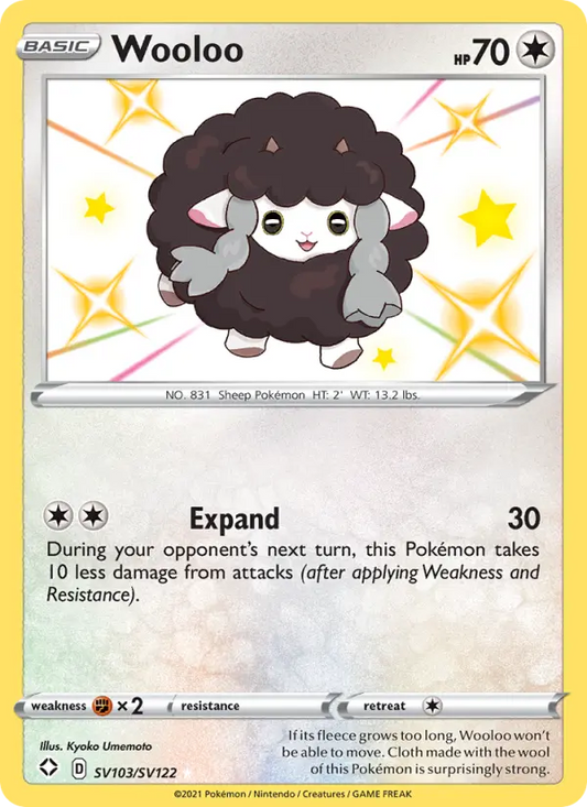 Wooloo SV103 Shining Fates Pokesingles