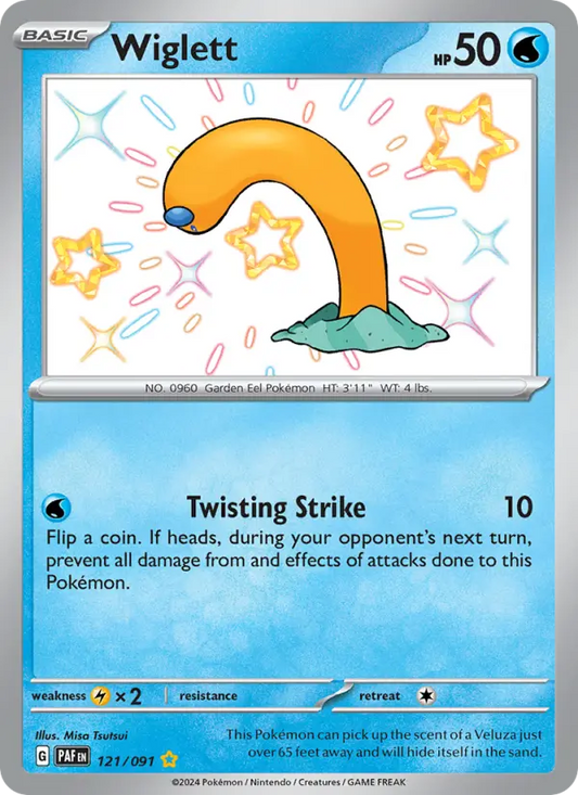 Wiglett 121 Paldean Fates Pokesingles