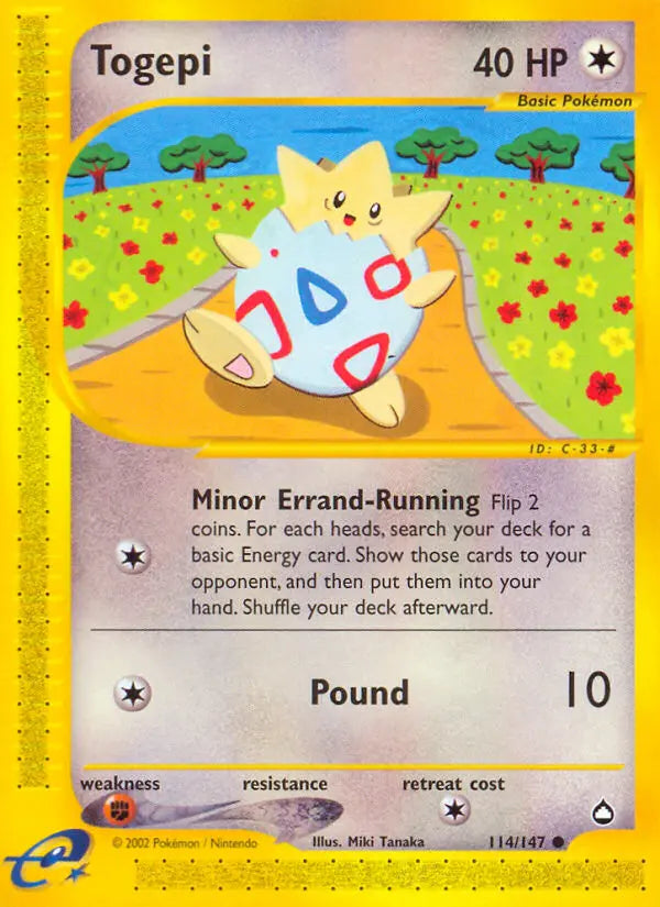 Togepi 114 Aquapolis Pokesingles