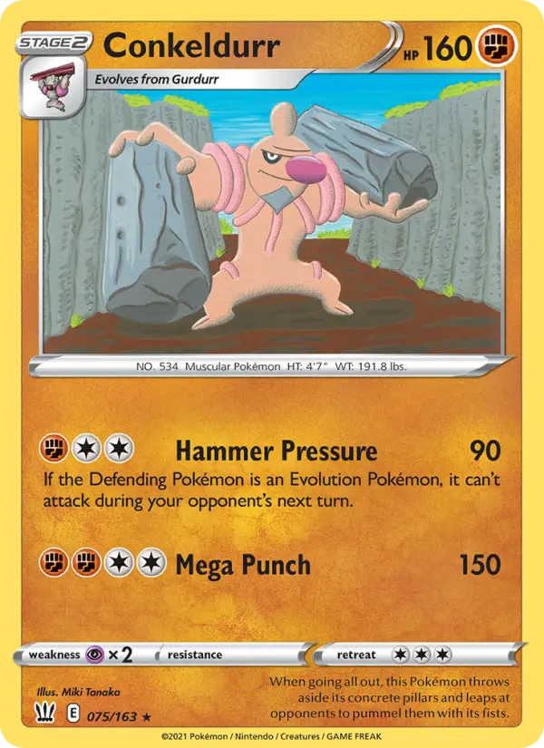 Conkeldurr 75 Battle Styles Pokesingles
