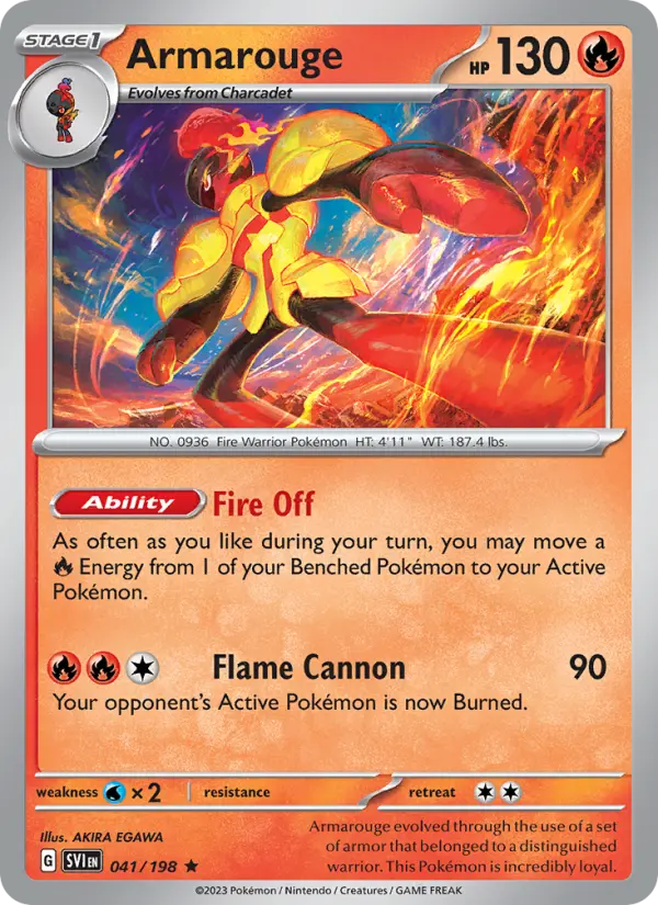 Armarouge 41 Scarlet & Violet Pokesingles