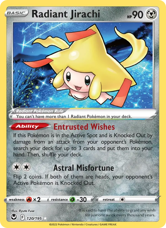 Radiant Jirachi 120 Silver Tempest Pokesingles