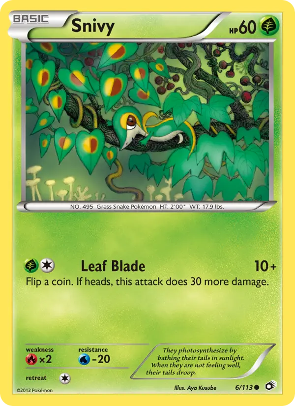 Snivy 6 Legendary Treasures Pokesingles