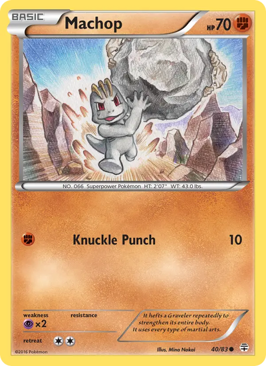 Machop 40 Generations Pokesingles