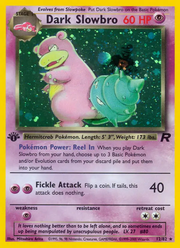 Dark Slowbro 12 Team Rocket Pokesingles