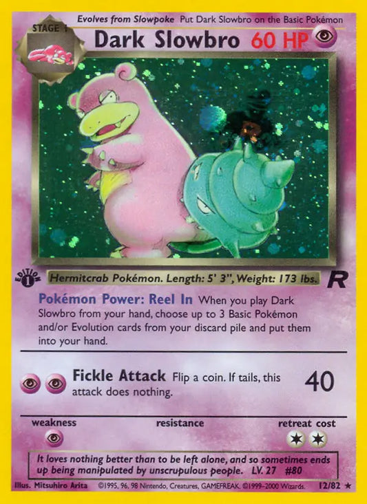 Dark Slowbro 12 Team Rocket Pokesingles