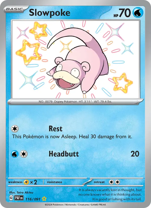 Slowpoke 116 Paldean Fates Pokesingles