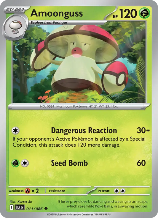 Amoonguss 11 Black Bolt Pokesingles