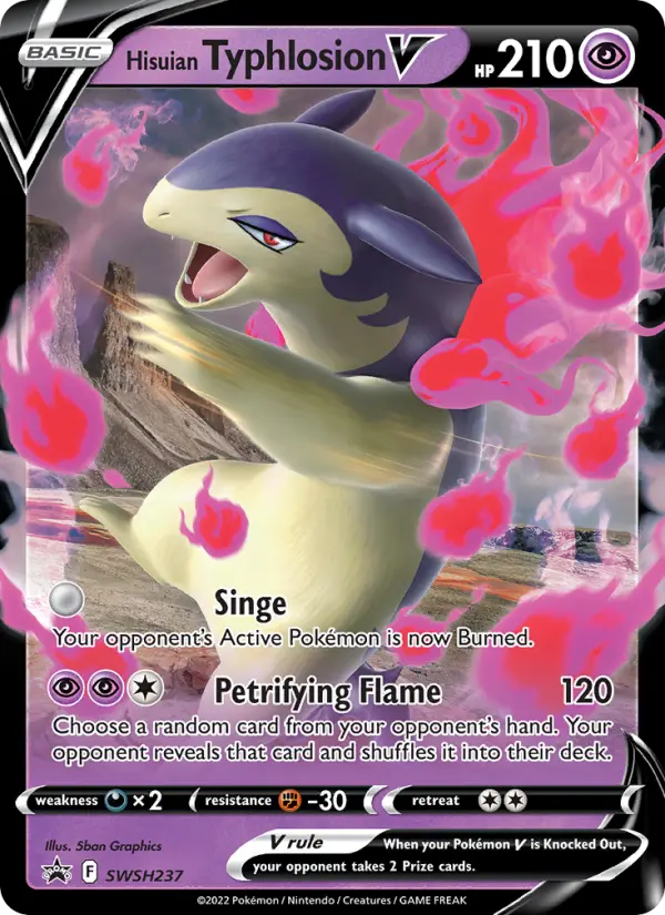 Hisuian Typhlosion V SWSH237 SWSH Black Star Promos Pokesingles