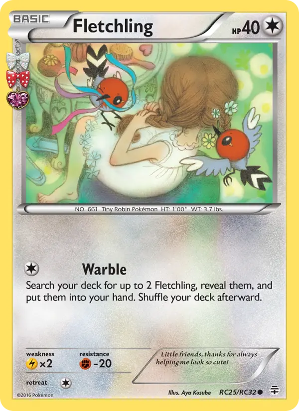 Fletchling RC25 Generations Pokesingles