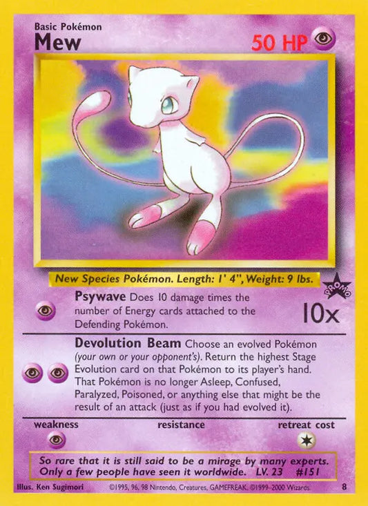 Mew 8 Wizards Black Star Promos Pokesingles