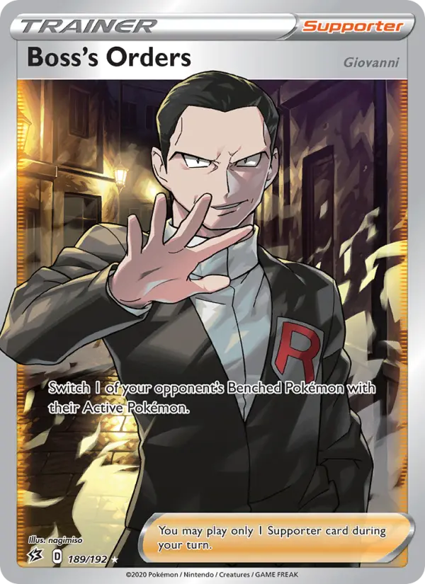 Boss's Orders (Giovanni) 189 Rebel Clash Pokesingles