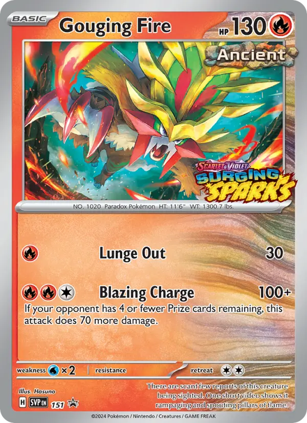Gouging Fire 151 SVP Black Star Promos Pokesingles