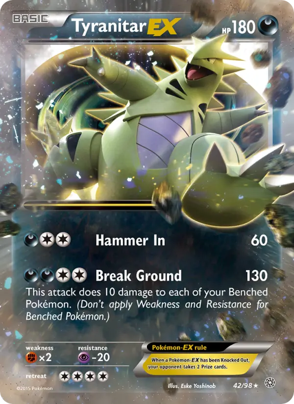 Tyranitar EX 42 Ancient Origins Pokesingles