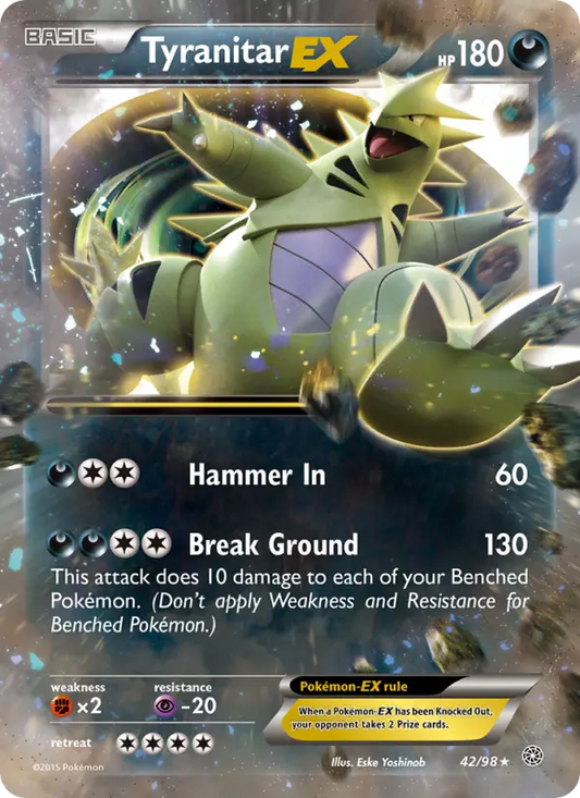 Tyranitar EX 42 Ancient Origins Pokesingles