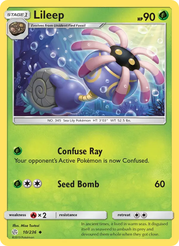 Lileep 10 Cosmic Eclipse Pokesingles